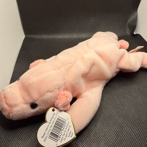 Ty Beanie Baby Squealer Pig 1993 Vintage Pink Plush Retired